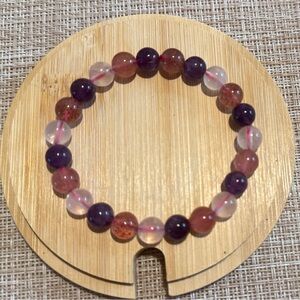 Authentic Triple Pink Protection Beaded Bracelet